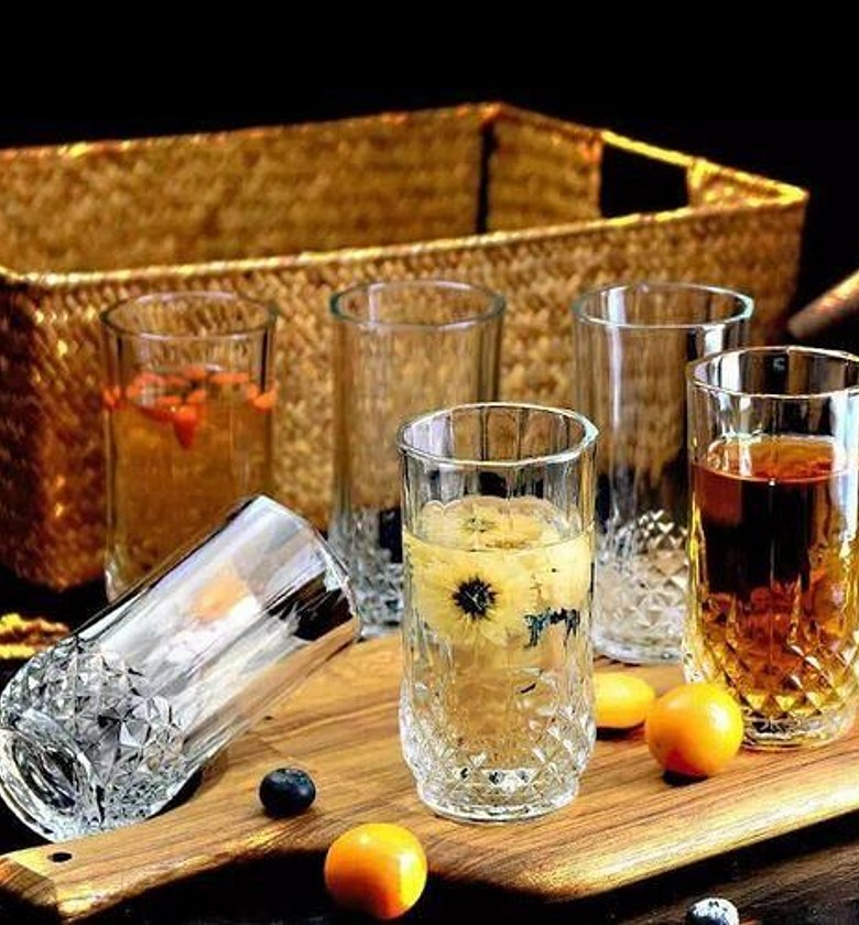 Glass Long Diamond glasses Set 6 Pcs image