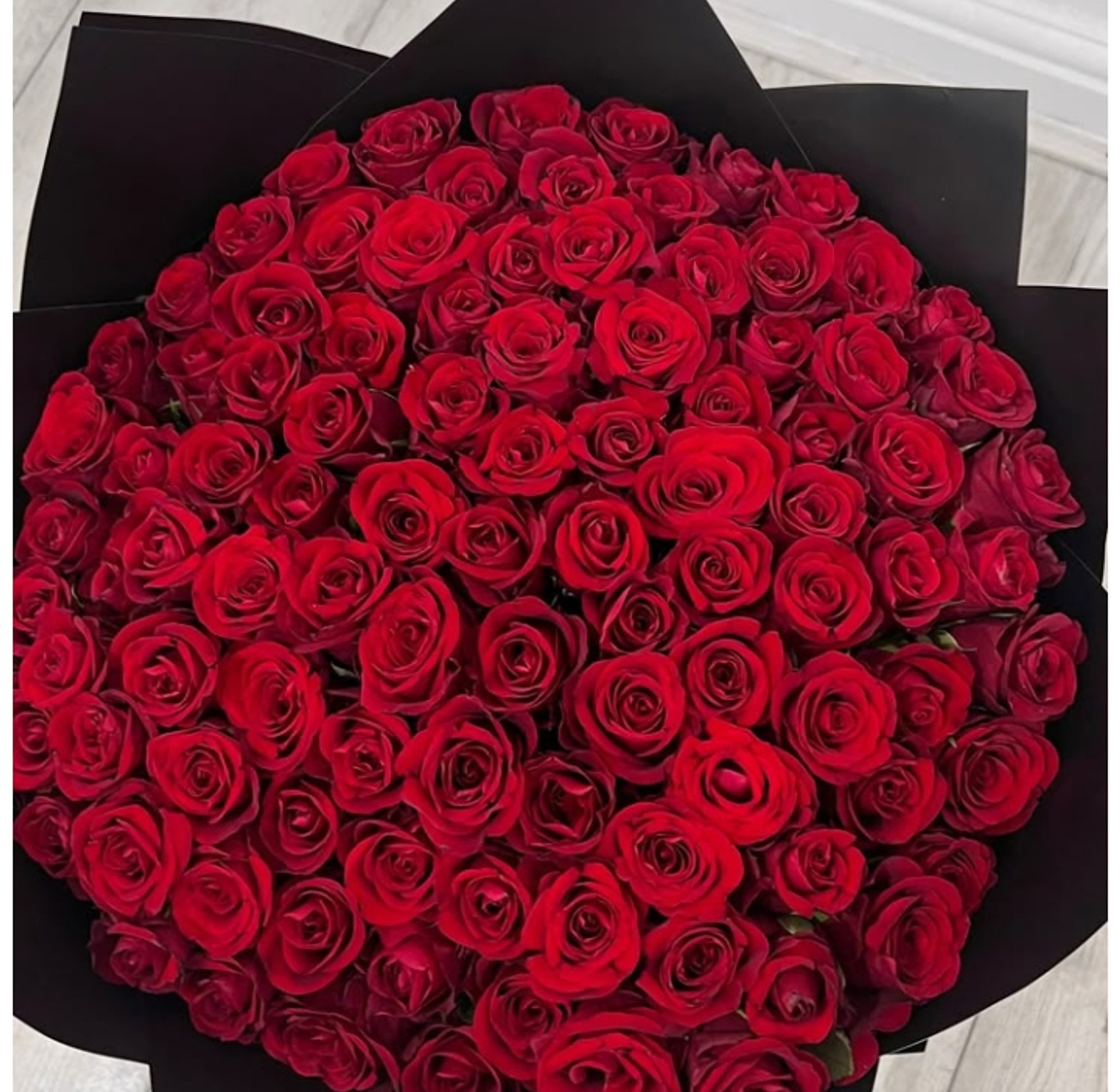 Premium Red Roses Bouquet 100 Stems image