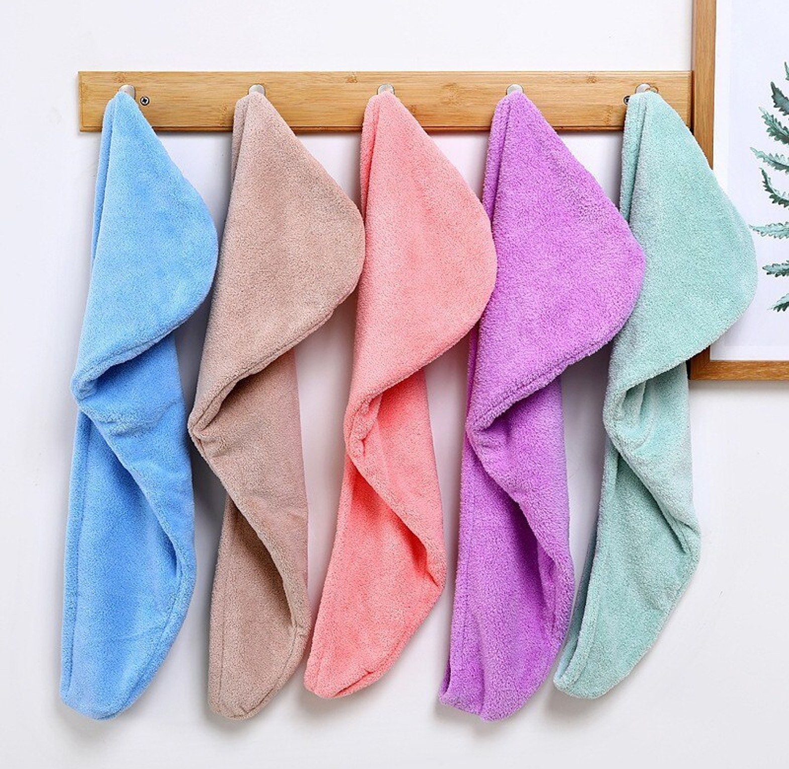 Microfiber hair towel image