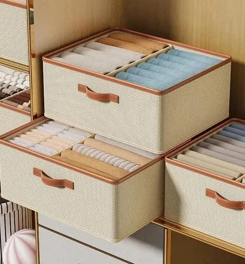 Double Compartment closet organizer image