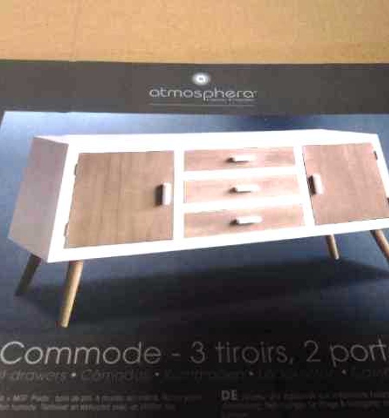 TV CABINET 3 DRAWS 113X34 image