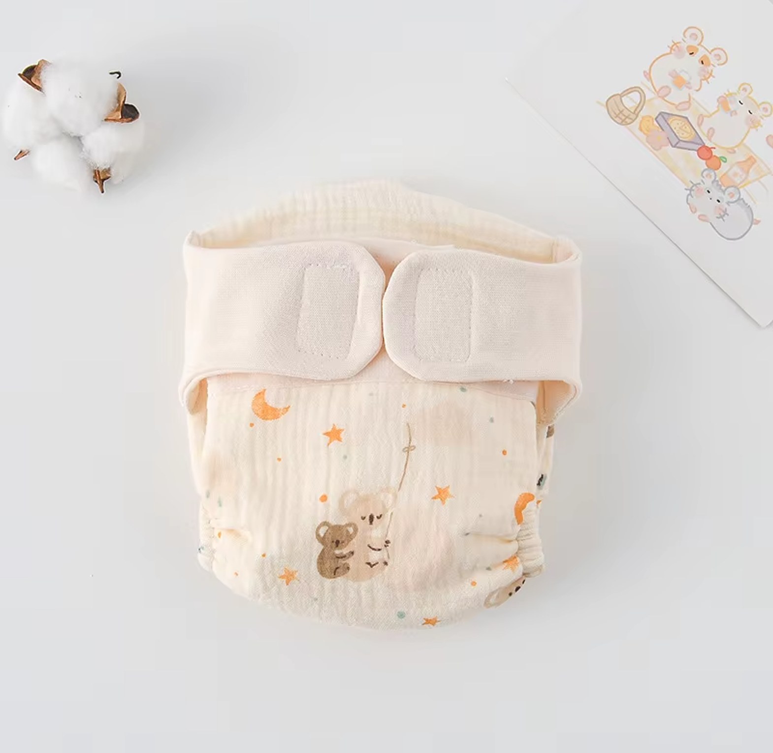 Reusable Muslin Cloth Diapers image