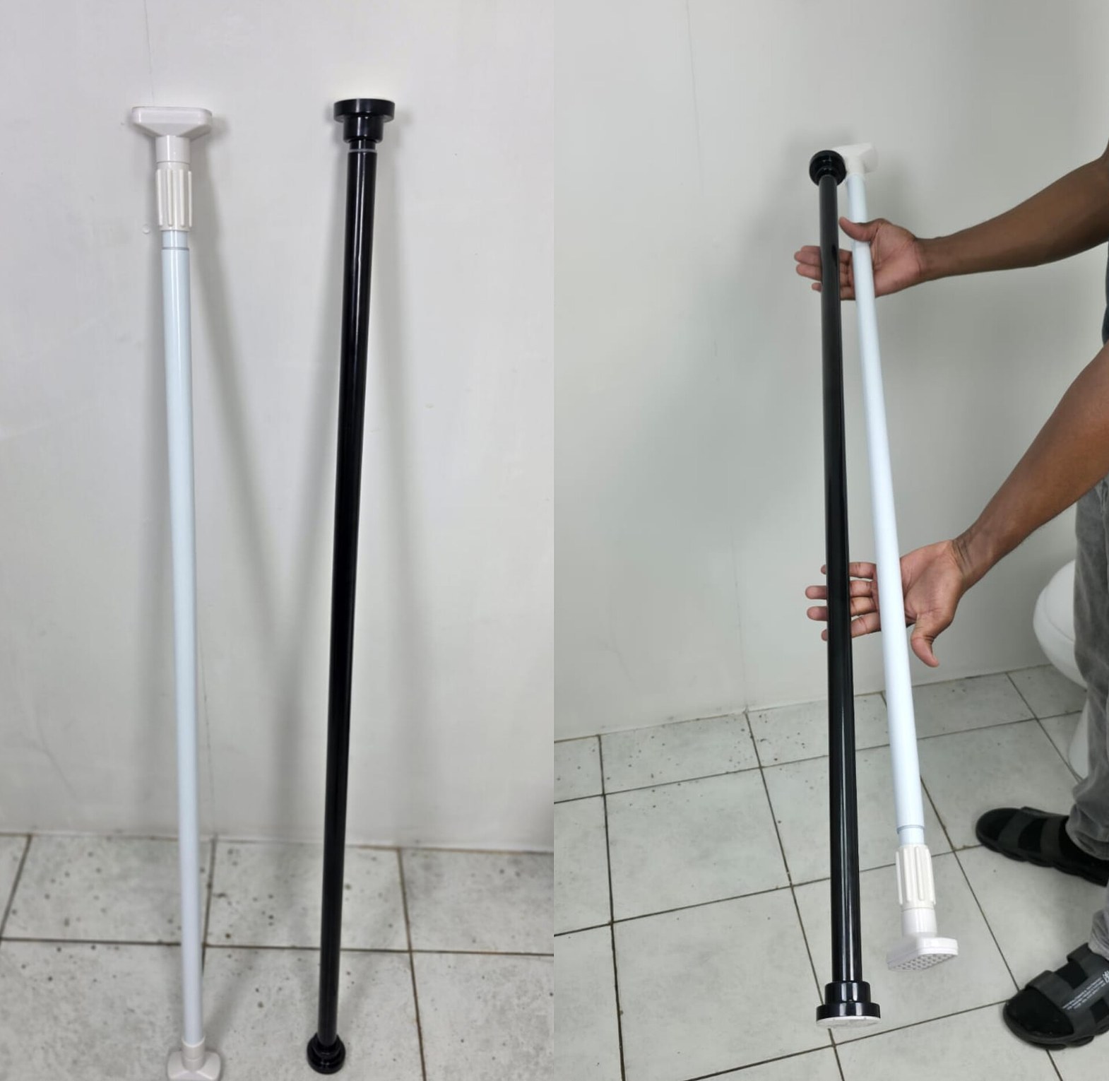 Adjustable Tension Rod - Drill Free Curtain & Wardrobe Organizer image