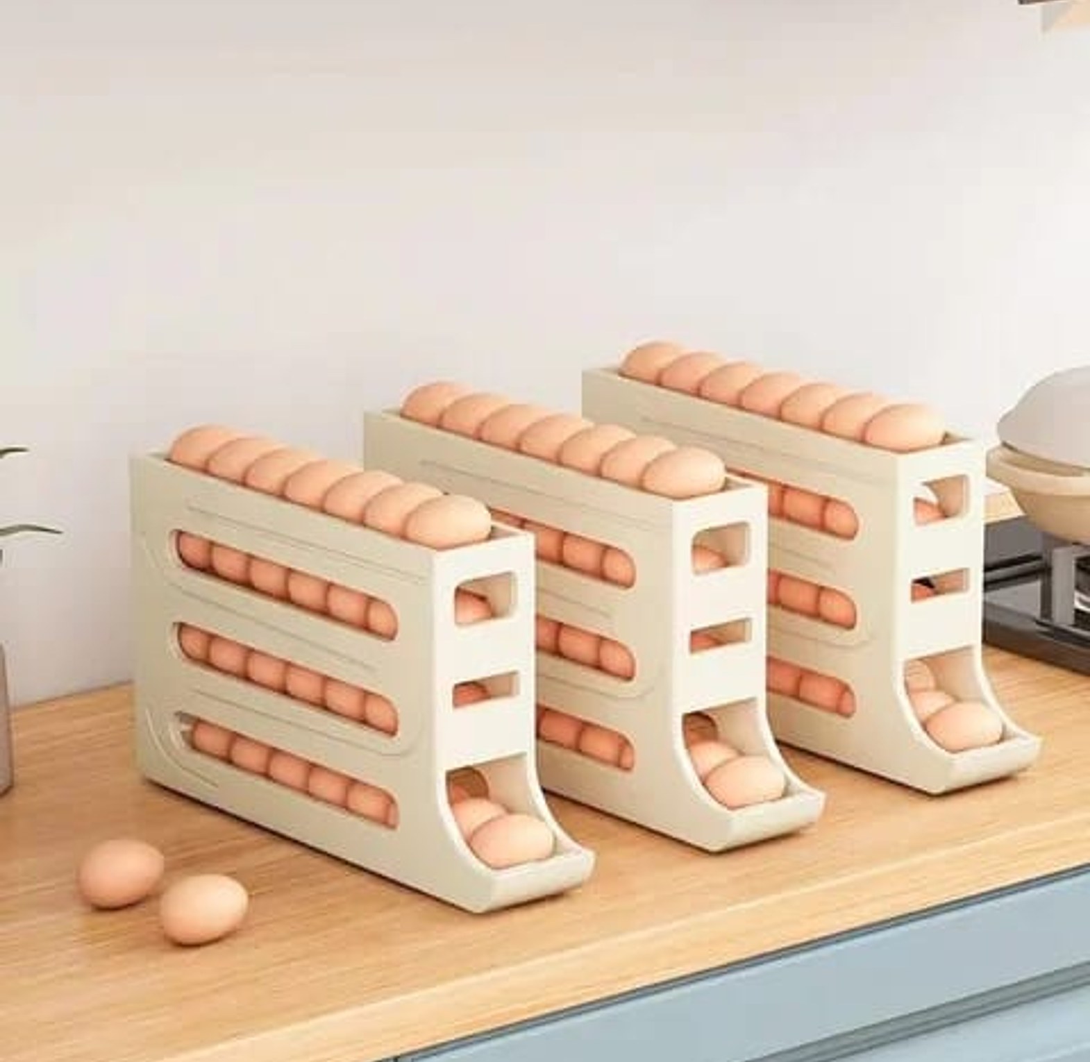 Refrigerator 4 layer egg roller image