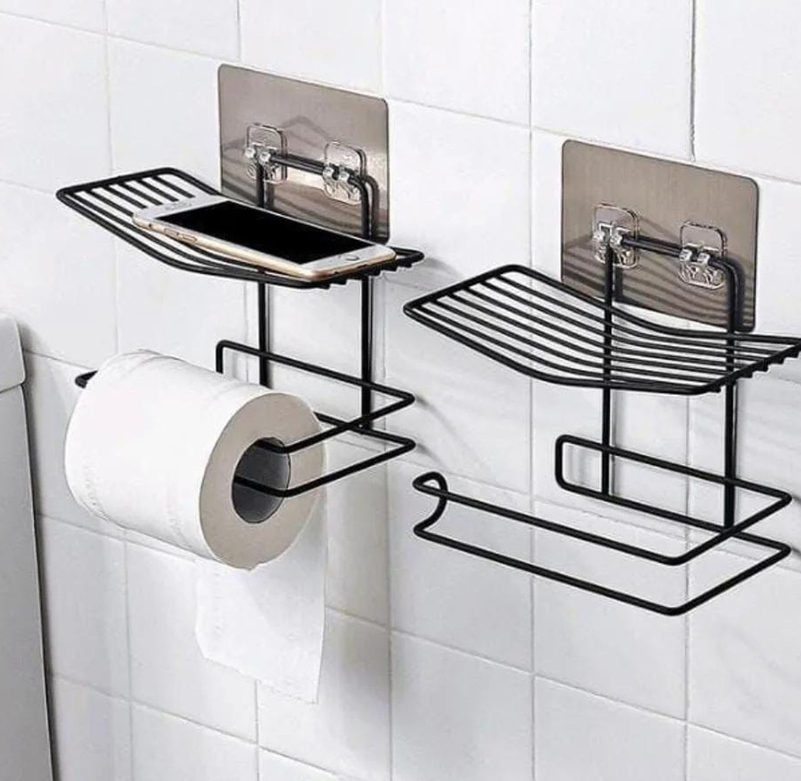Wall-Mounted Wrought Iron Tissue Holder image