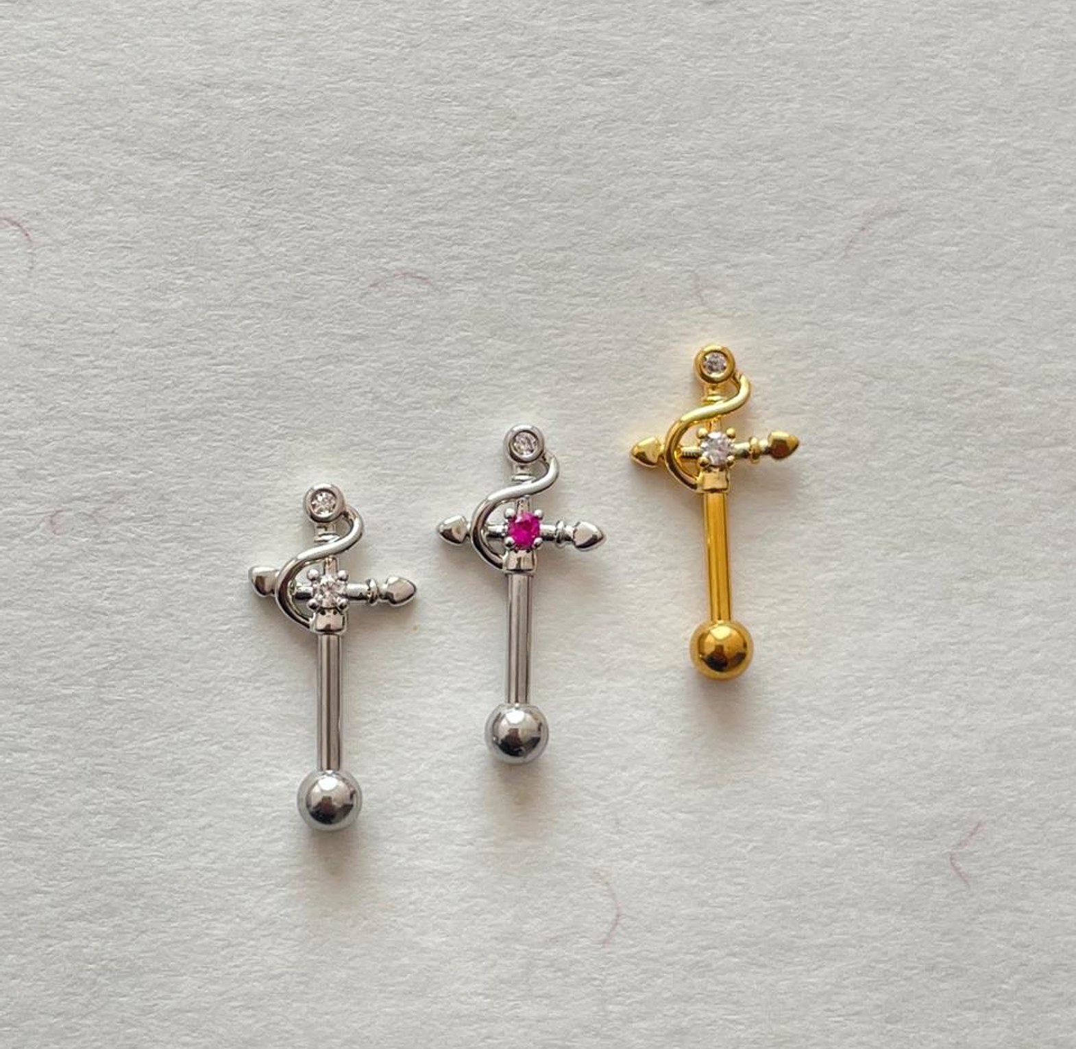 Celestial Sword Helix Piercing Stud image