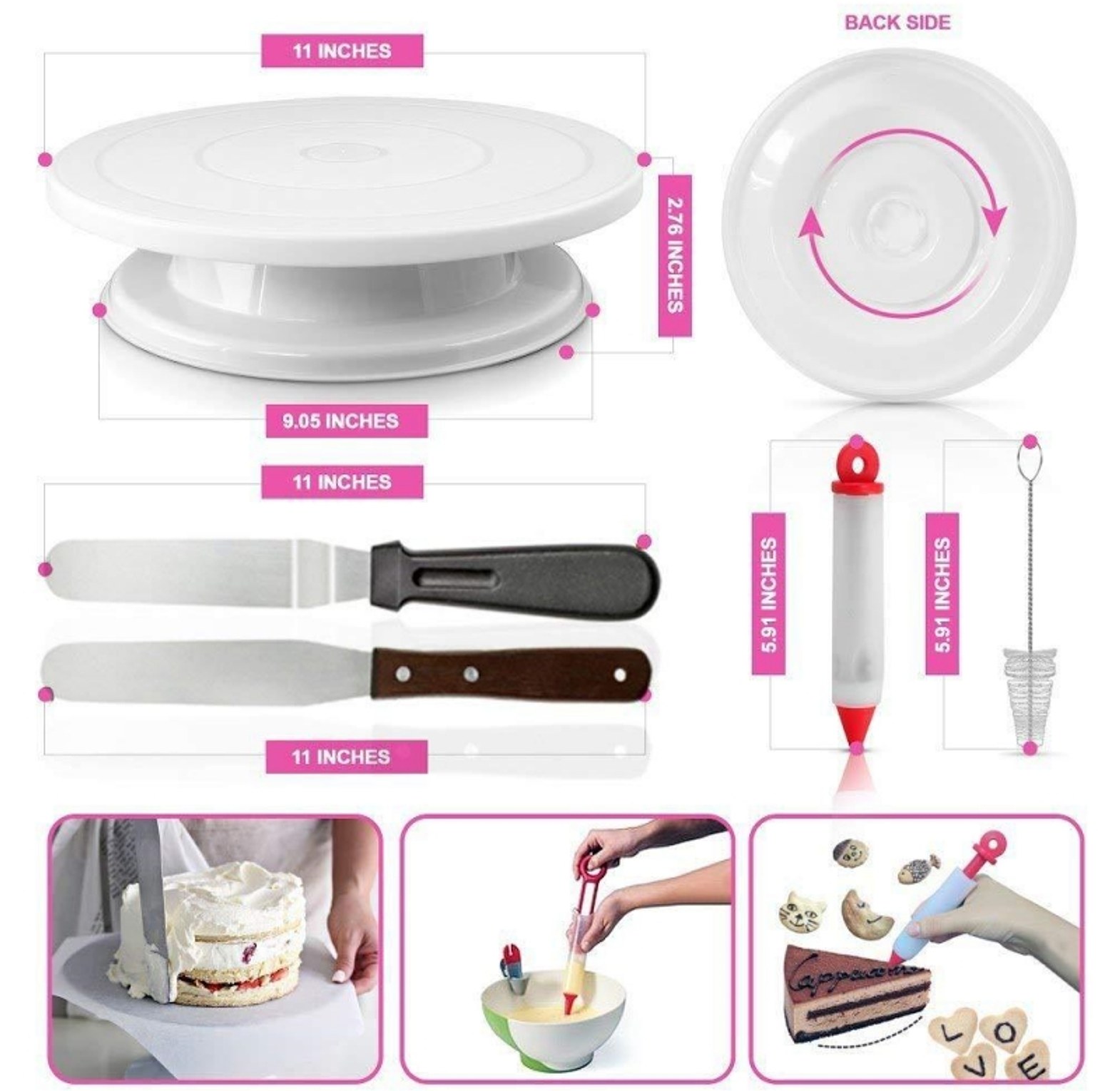 106 Piece Cake Decorating Supplies Kit, Cake Decoration Set image