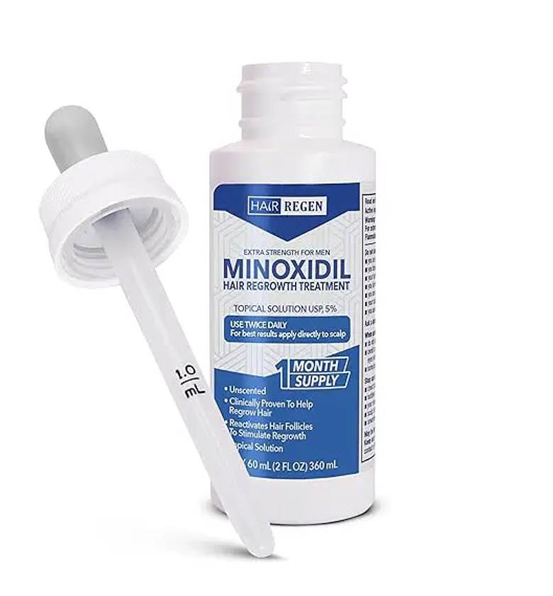 Minoxidil hair regrowth for men   image