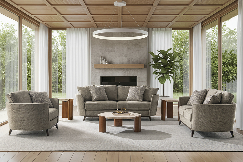 ALFIE 7 Seater Fabric Sofa (3+2+1+1) image