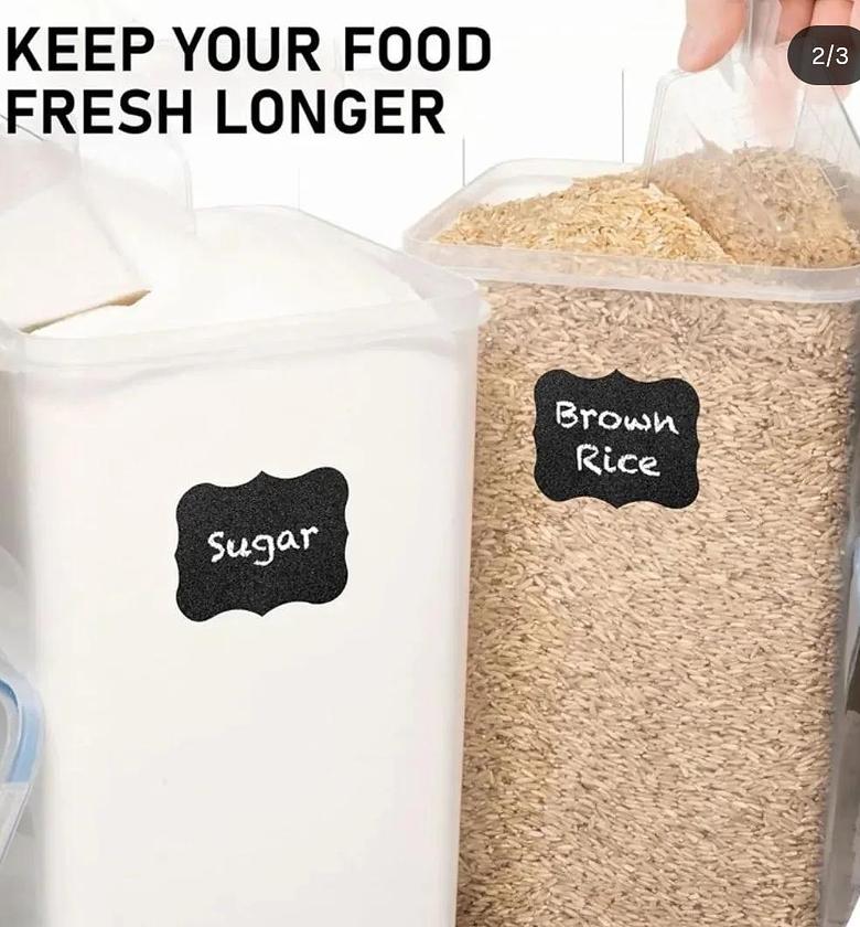 2pcs Extra Large BPA-Free Food Storage Containers 8.5L x 2 image