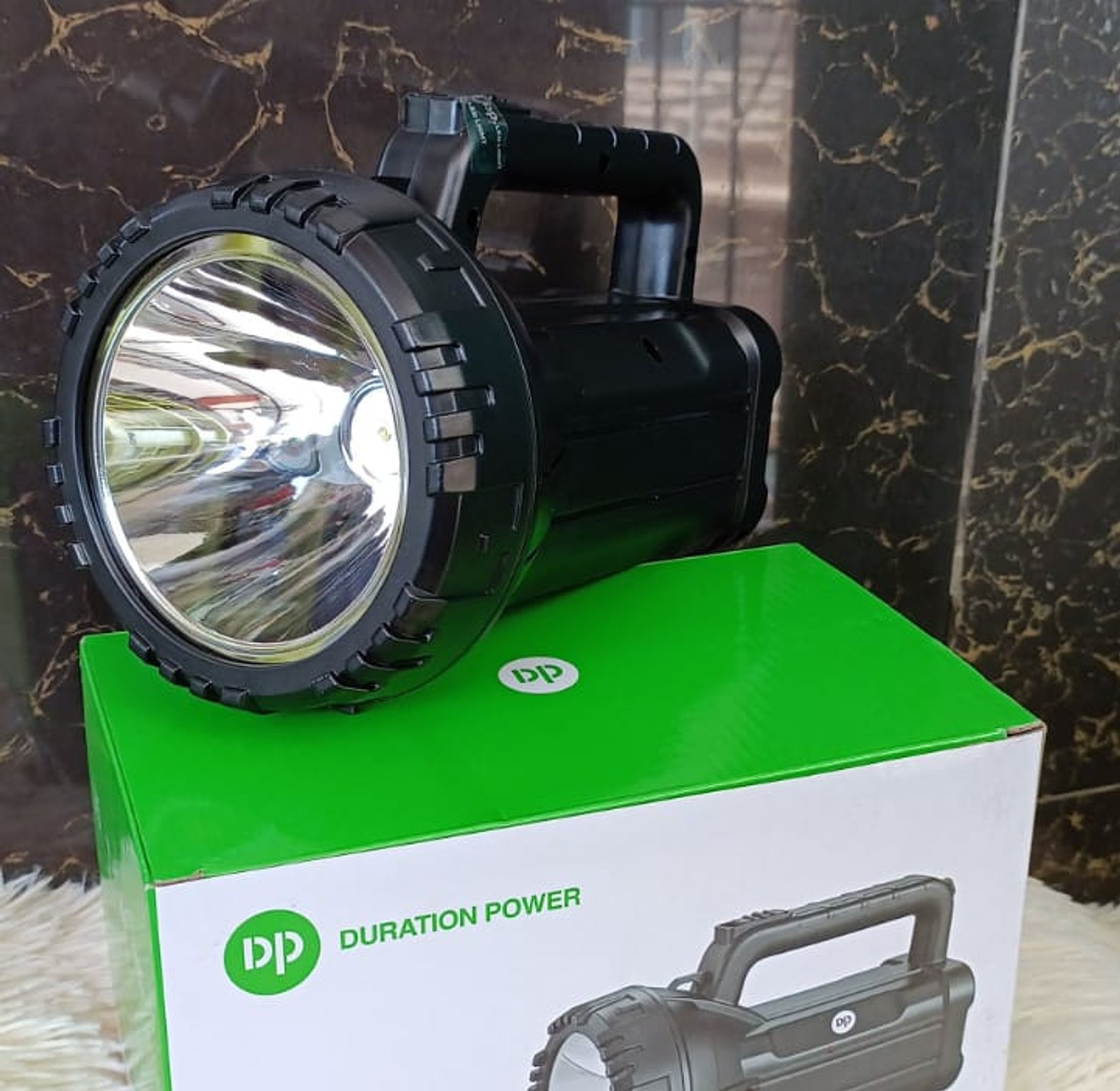 Dp Super Bright Long Range Portable Rechargeable Torch image