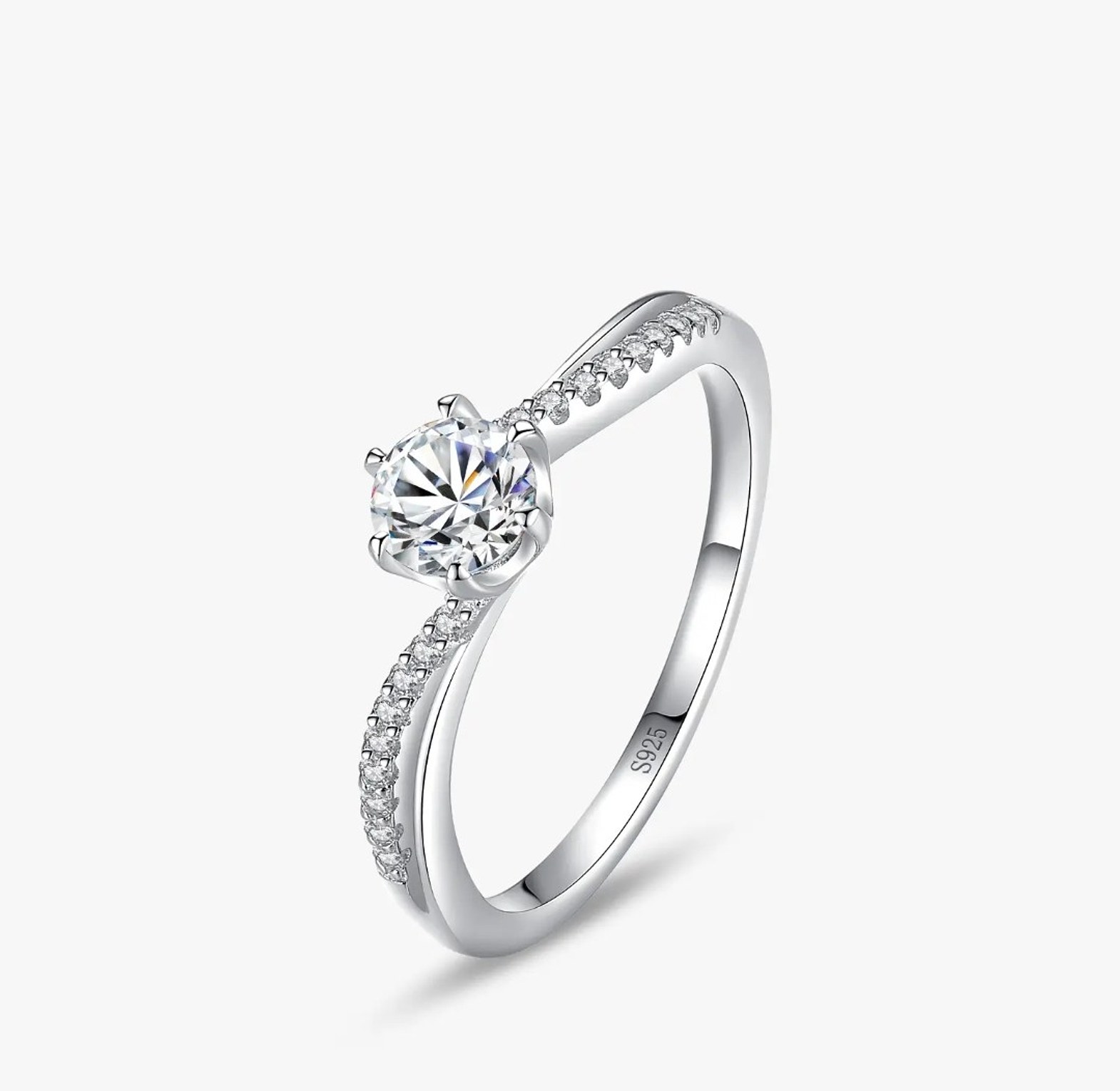 Sterling silver promise ring  image