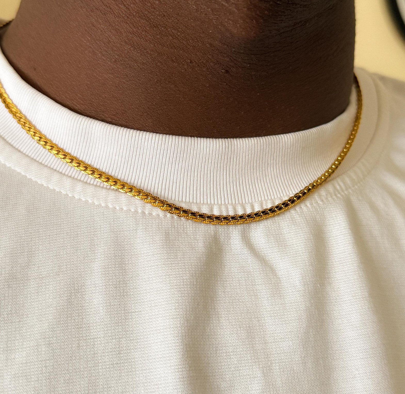 19 inch gold wheat chain image