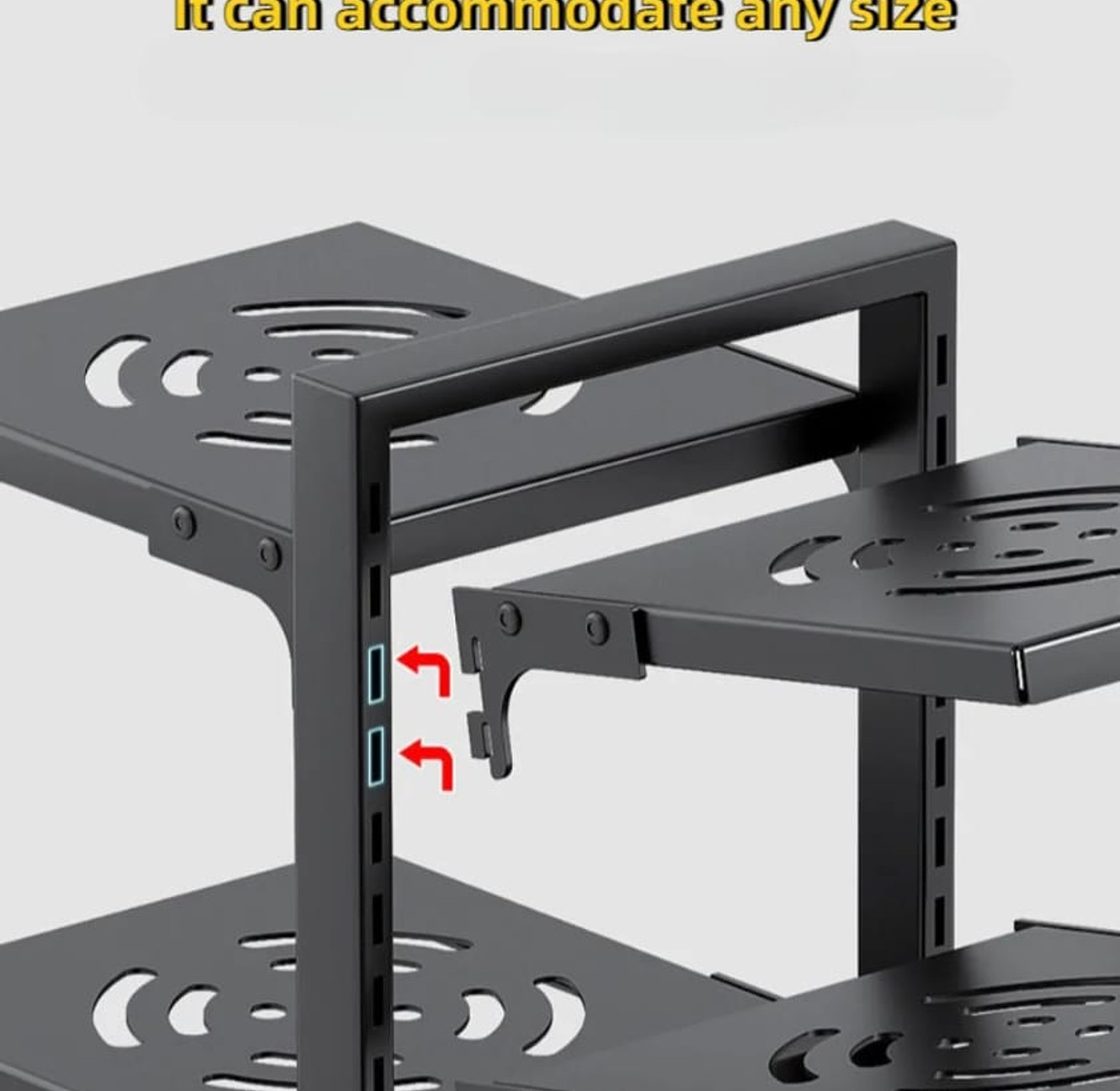 Multi-Layer Pot Storage Rack Adjustable  image