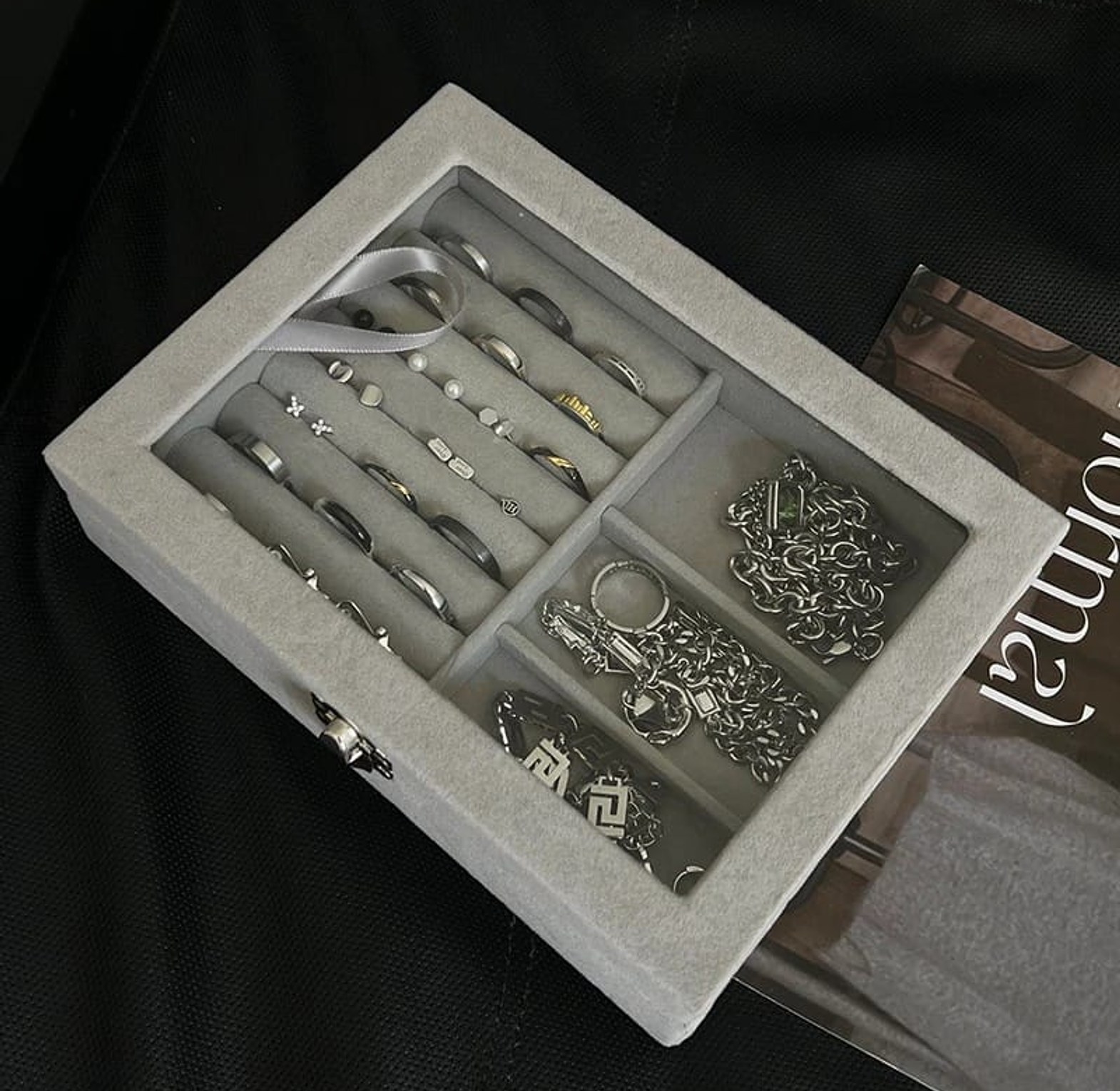  Jewelry storage box with cover  image