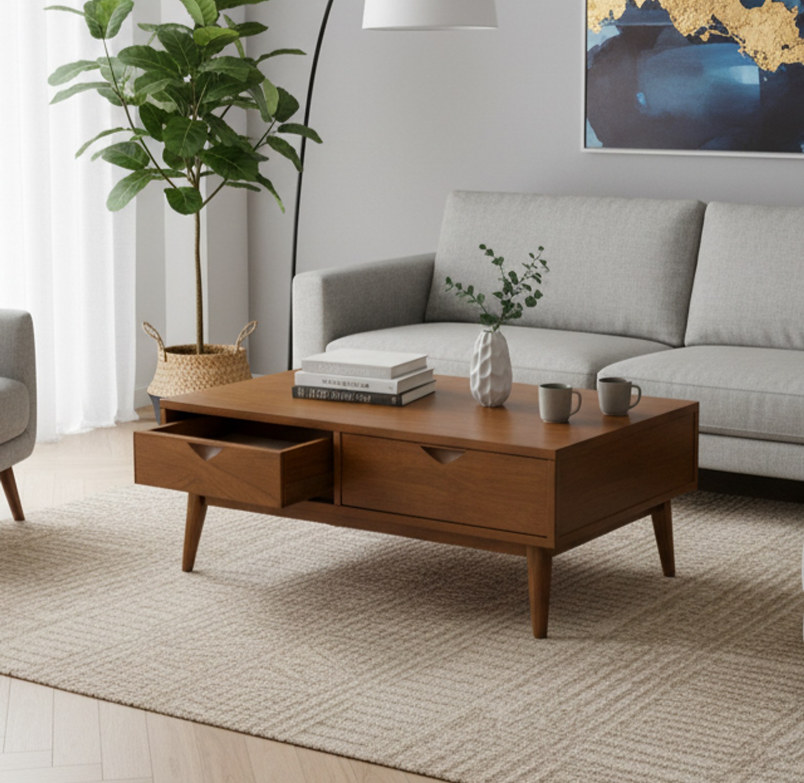 Sleek Rectangular Coffee Table image