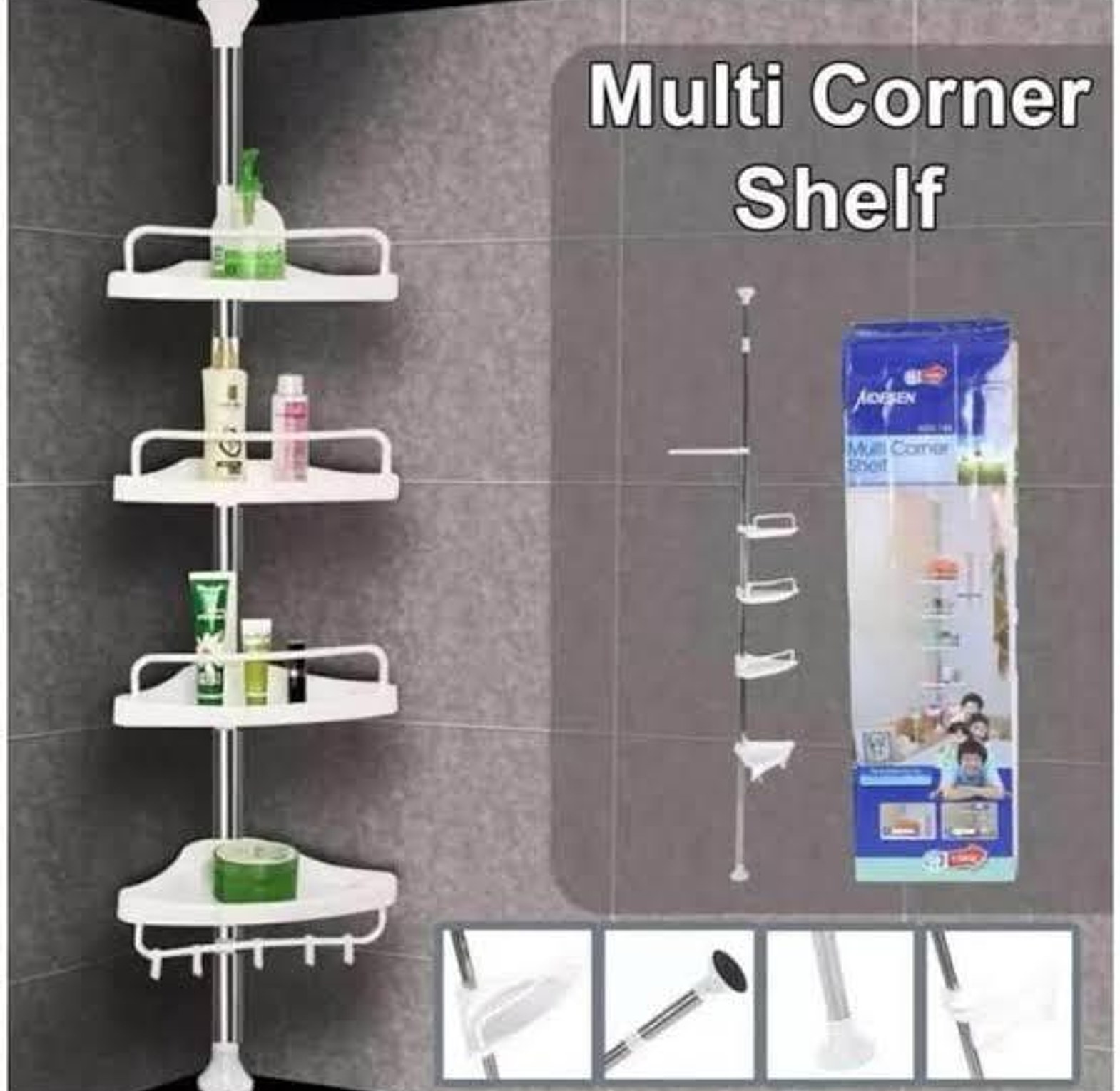 4tier Multi Functional multi corner shelf image