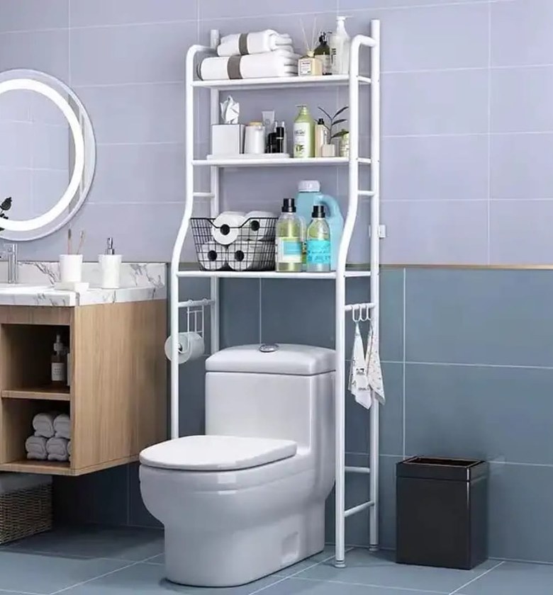 Over-The-Toilet Storage Organizer Rack image