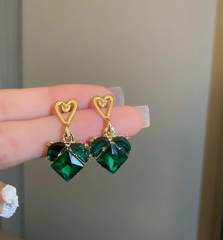 Love crystal earrings  image