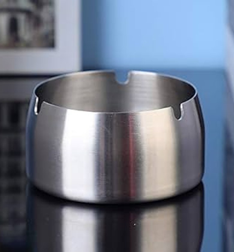 Stainless Steel Ashtray for Home Office Bar image
