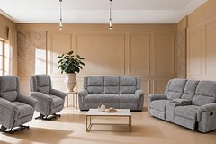 ROSS 6 Seater Fabric Recliner (3+2+1) thumbnail 1