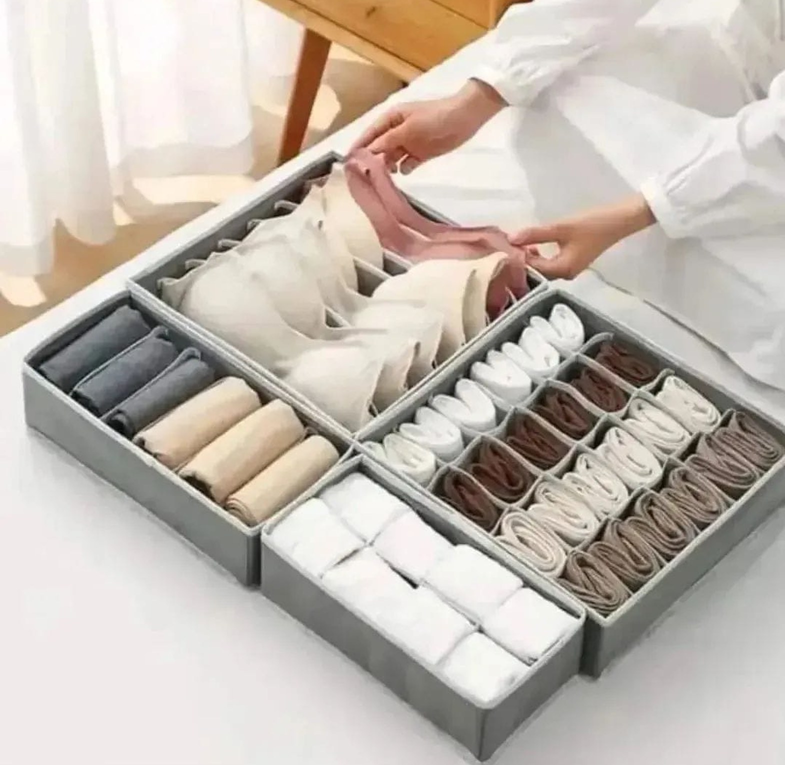 4-in-1 Foldable Undergarment Organizer image