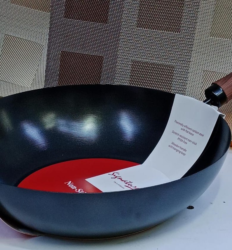 32CM ENAMEL Non-Stick Wok DEEP FRYING & Stir-Frying Pan image