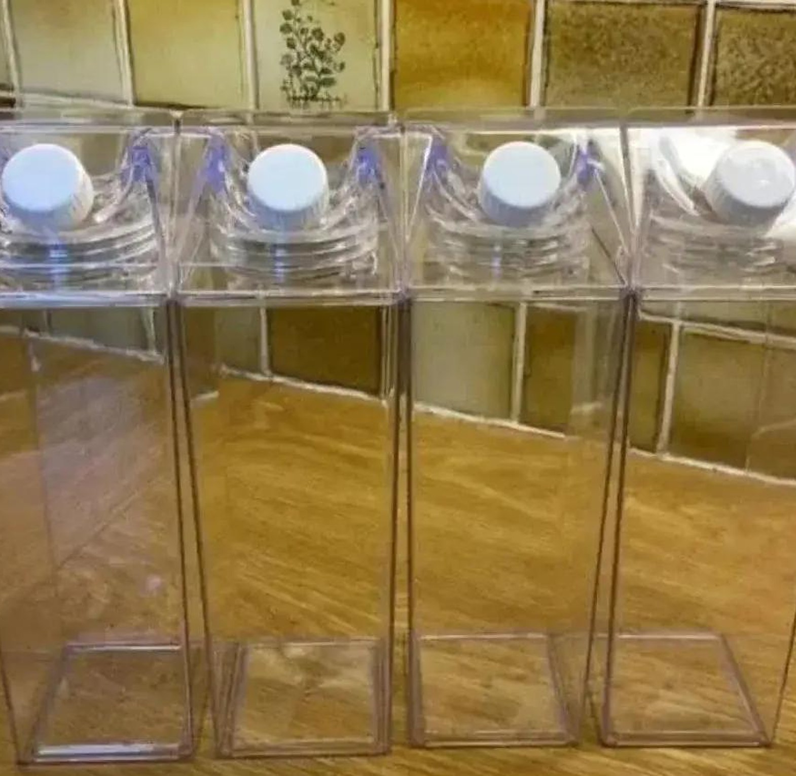 Acrylic milk/ beverage fridge bottle 1 litre  image