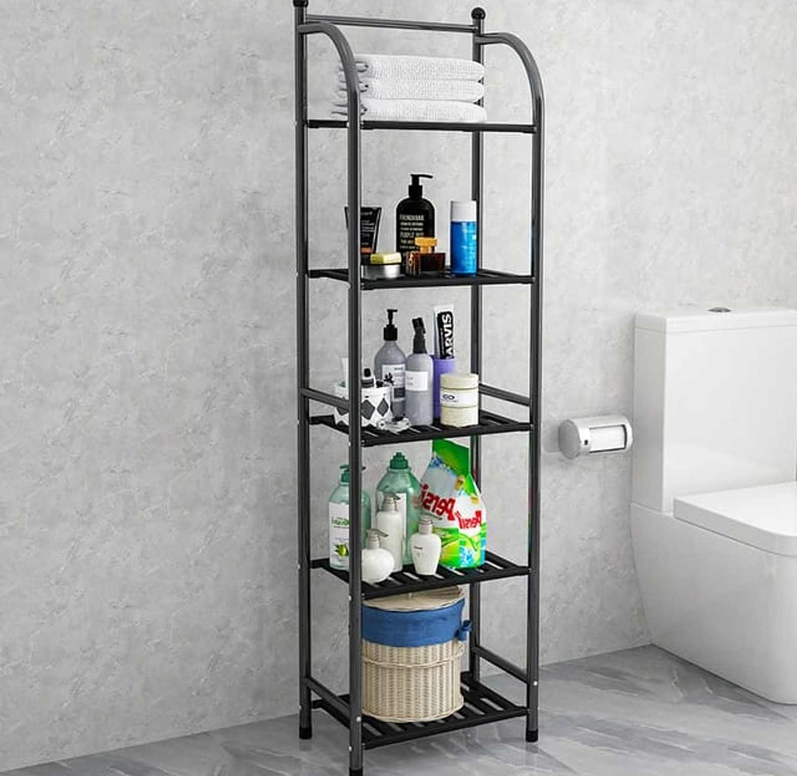 Simple 5 layers floor storage rack image