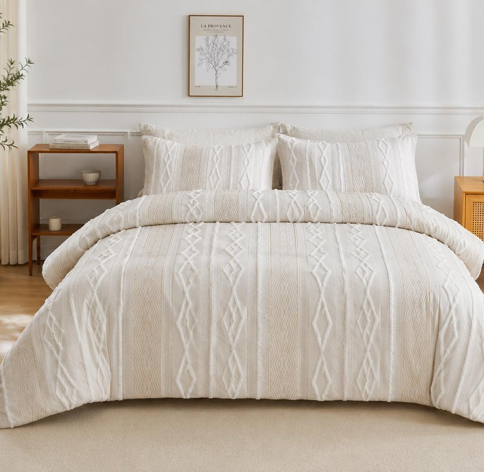 Extra big luxury textured Duvet cover set  image