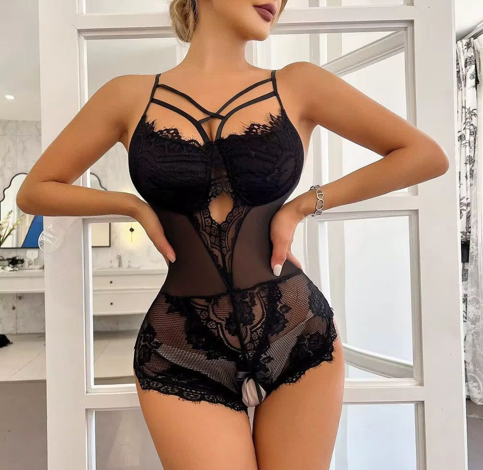 2770 Bodysuit Lingerie-Crotchless image