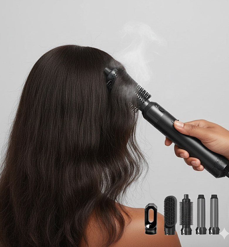 5 In 1 Hot Air Hair Styler, Hair Comb image
