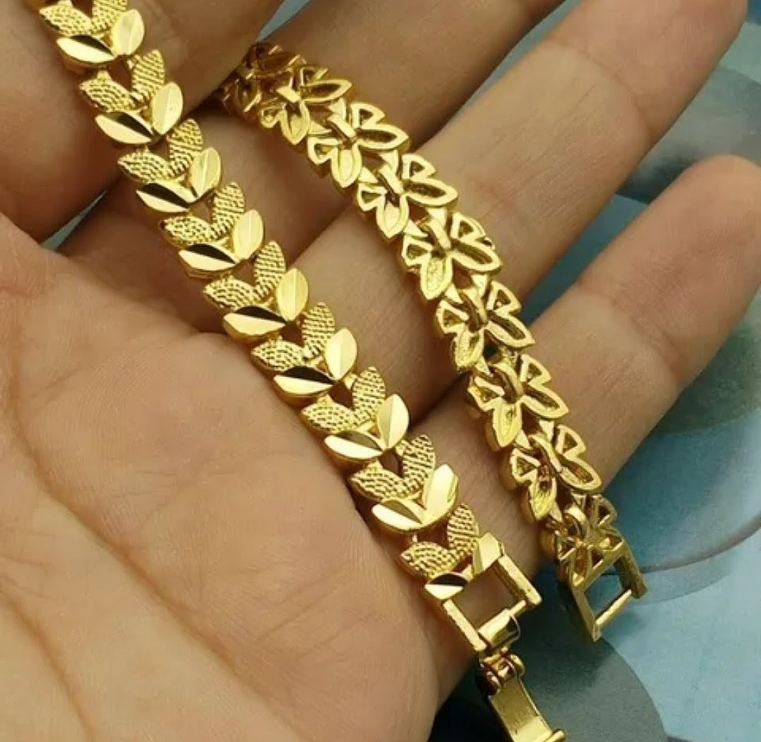 Stainless steel gold plated luxury bracelet image