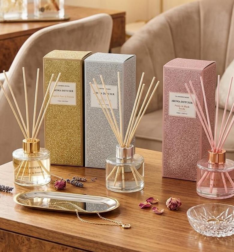 Elegant Aroma Diffuser Set – 120ml Decorative Home Fragrance Diffuser image