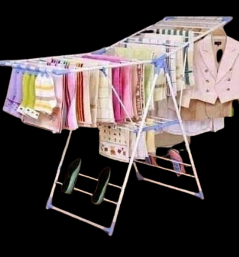 Assembled Foldable/Portable Clothes Drying Rack image