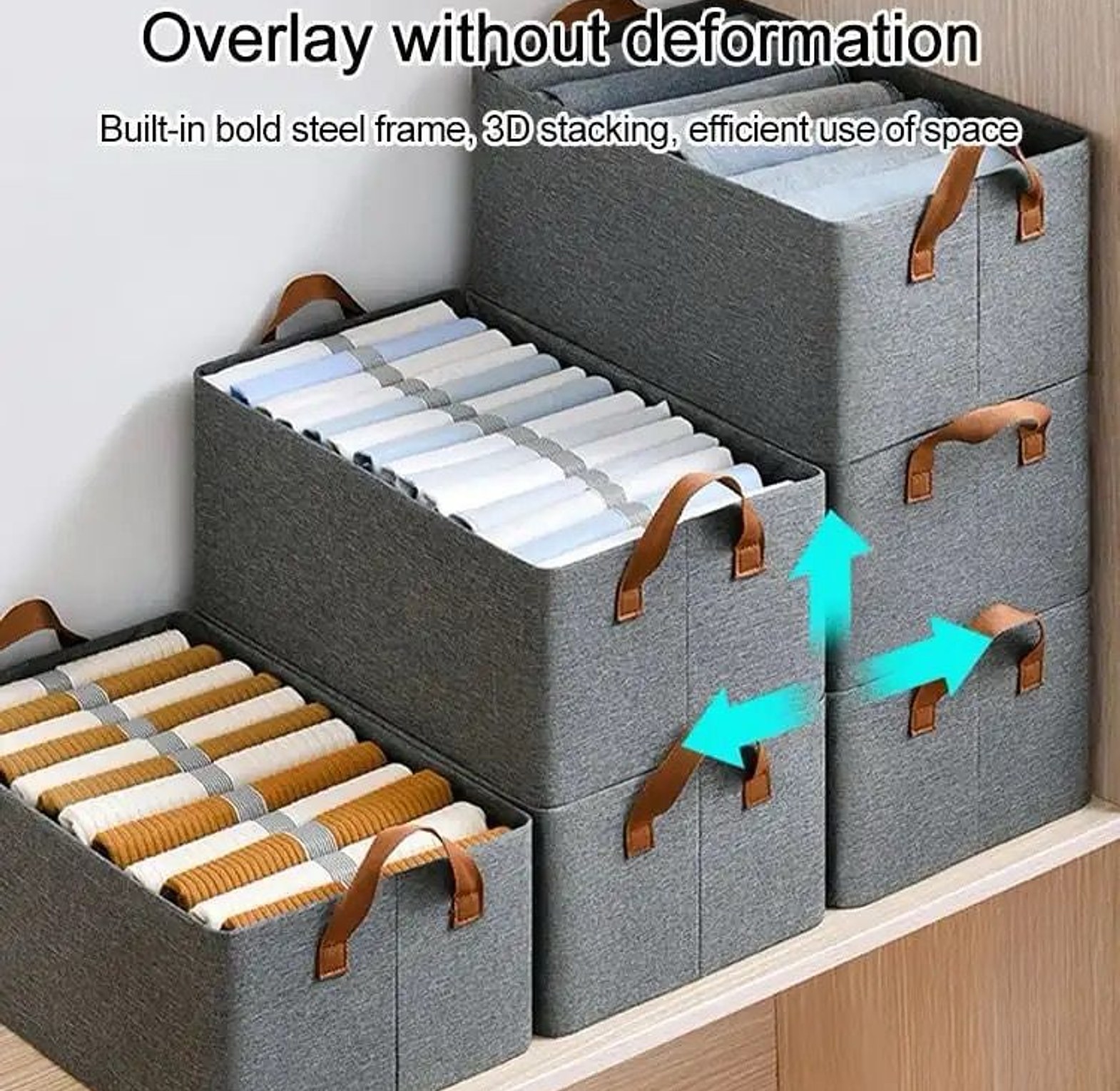 Foldable Multipurpose Hard Fabric Clothes Organizer image