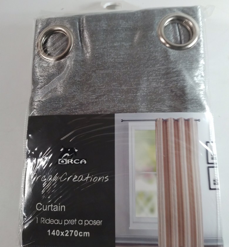 CURTAIN (8 RINGS/BLACK-OU image