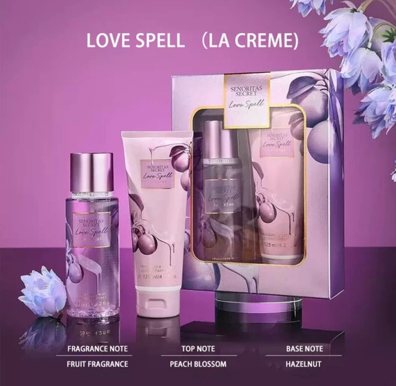 Senoritas Secret Love Spell La Creme Perfume Gift Set Box image