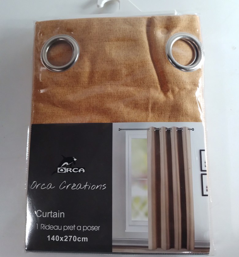 CURTAIN (8 RINGS/BLACK-OU image