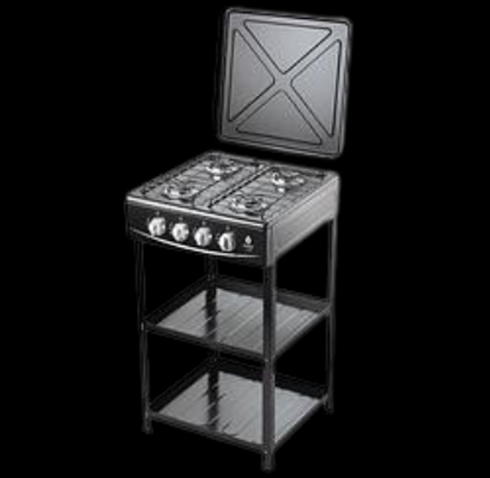 Nunix full gas standing cooker with shelf image
