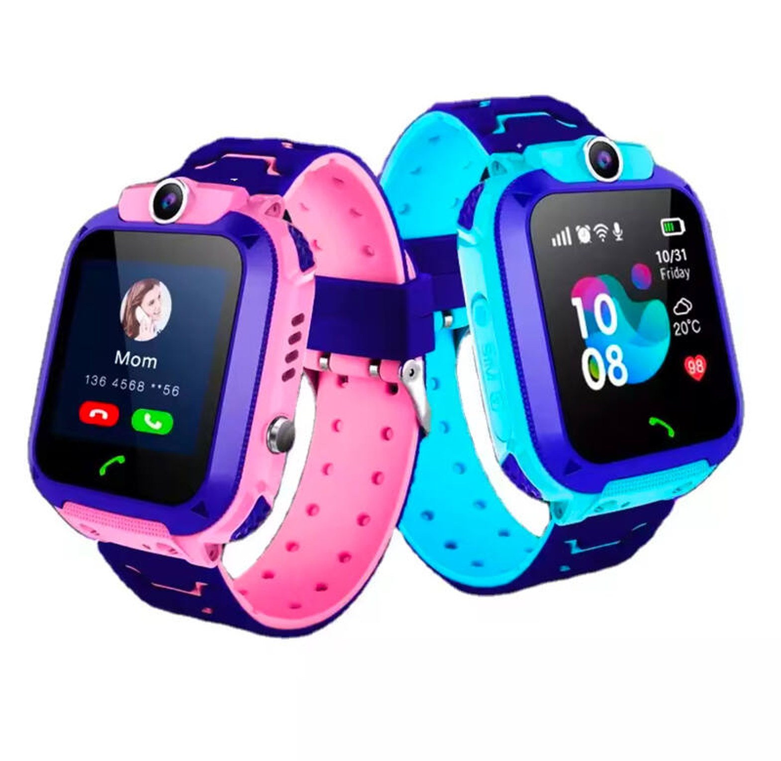 Kids smart watch 4g gps wifi child watch with, location tracker sim card baby kids smartwatch image