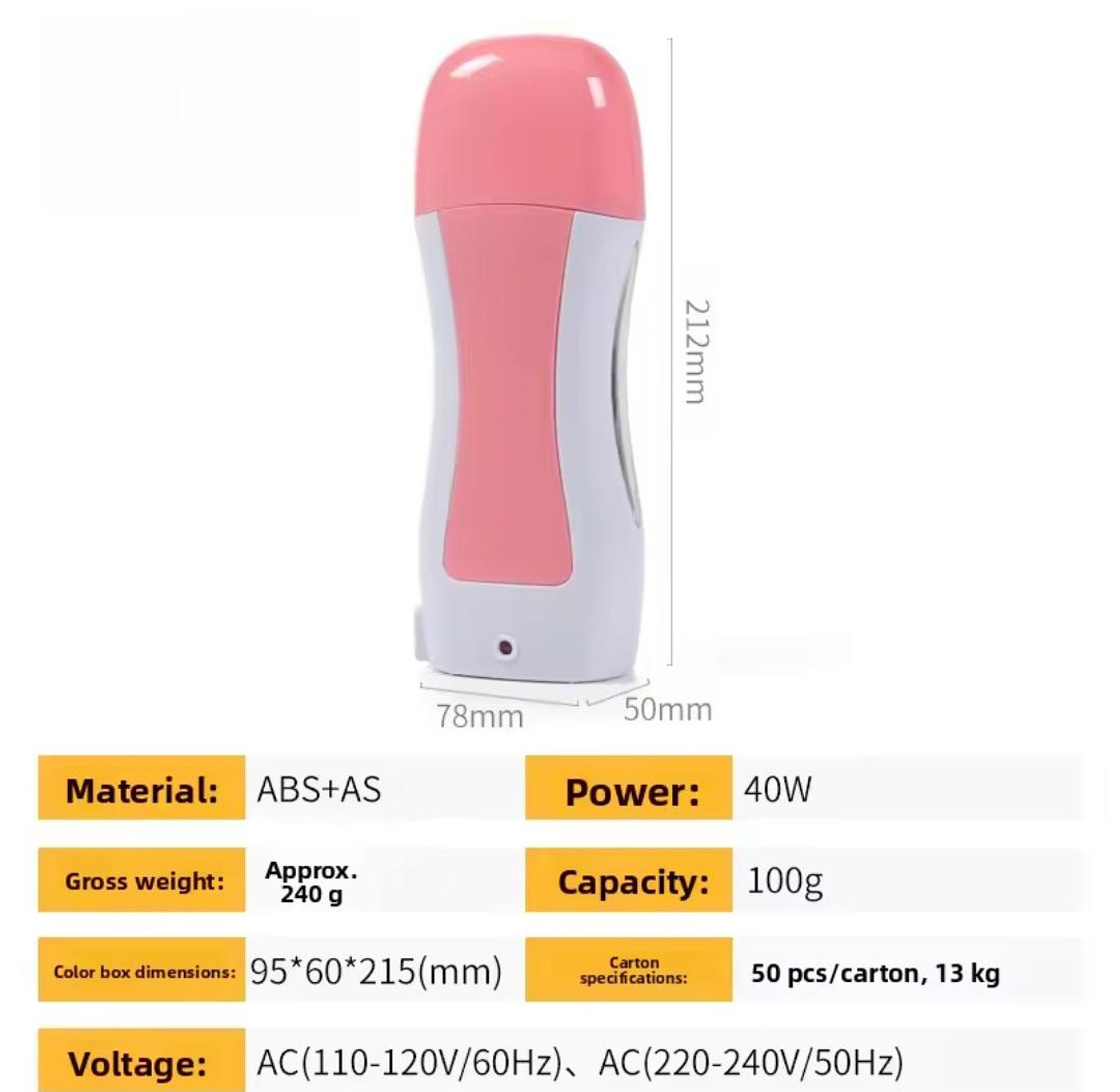 Portable Roll On Wax Heater Machine for Smooth Home Hair Removal image