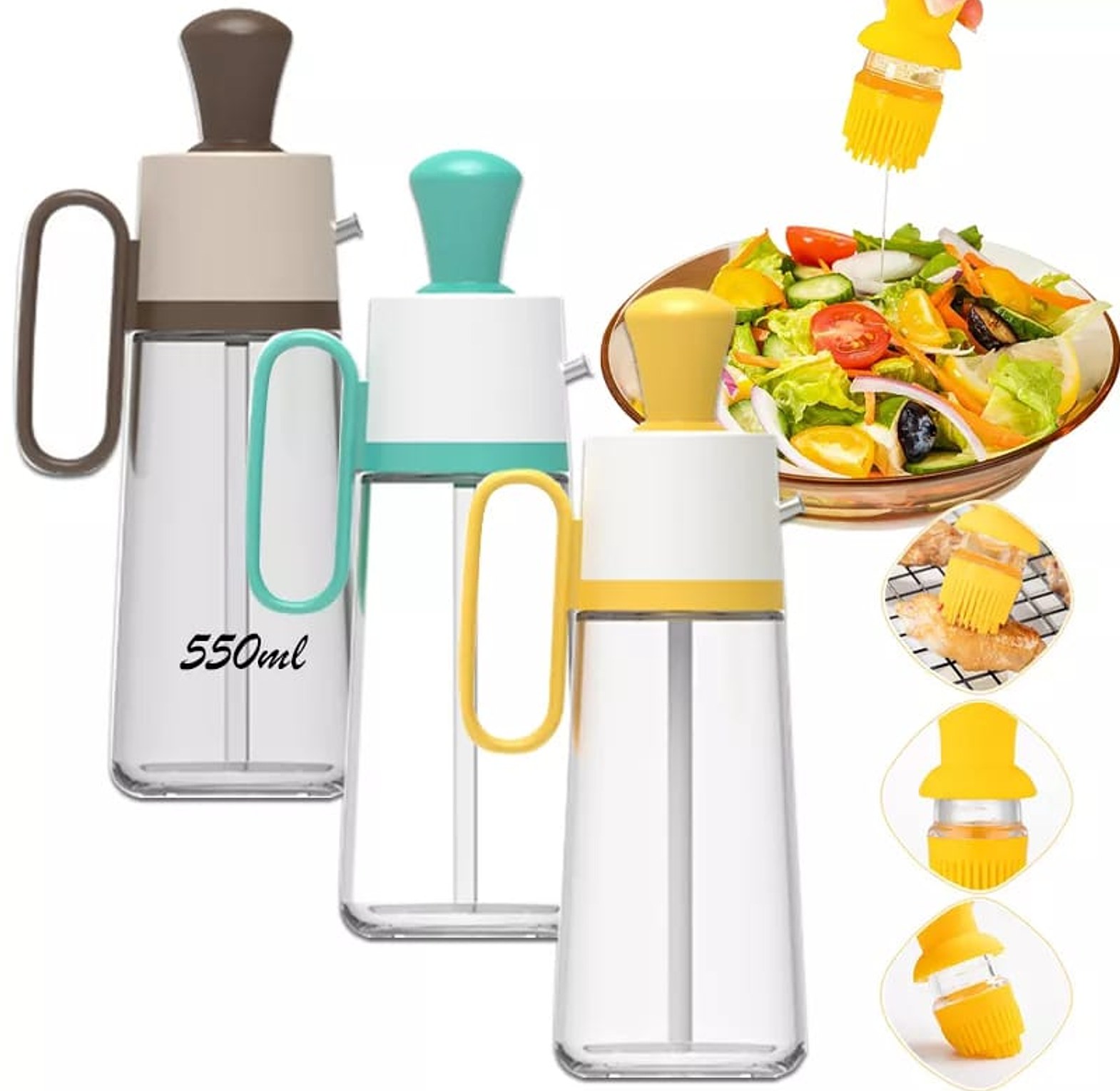 Transparent Glass Multifunctional Oil Dispenser image
