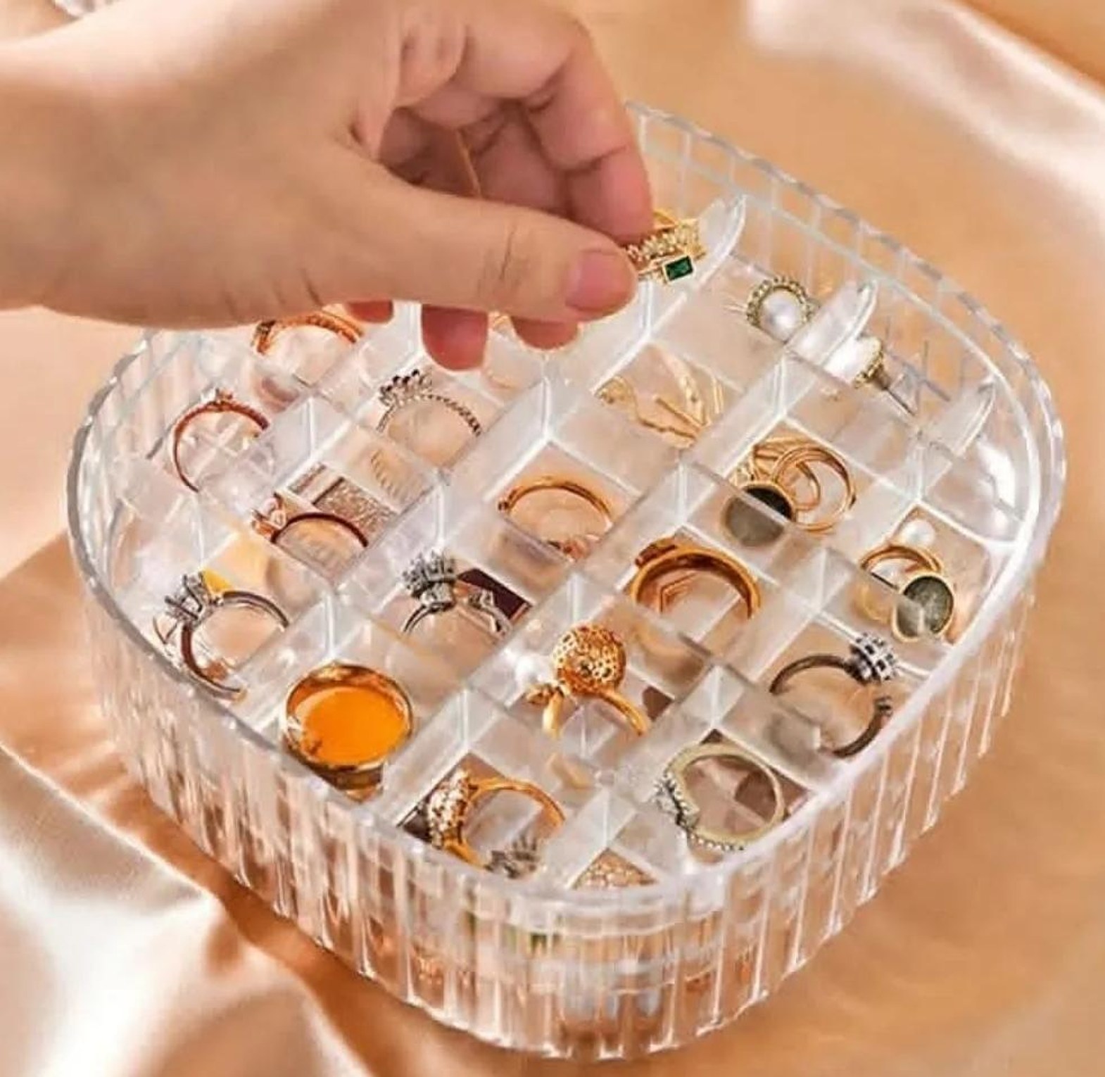 Classic Stackable Jewellery Organizer Box with Cufflink Compartments image