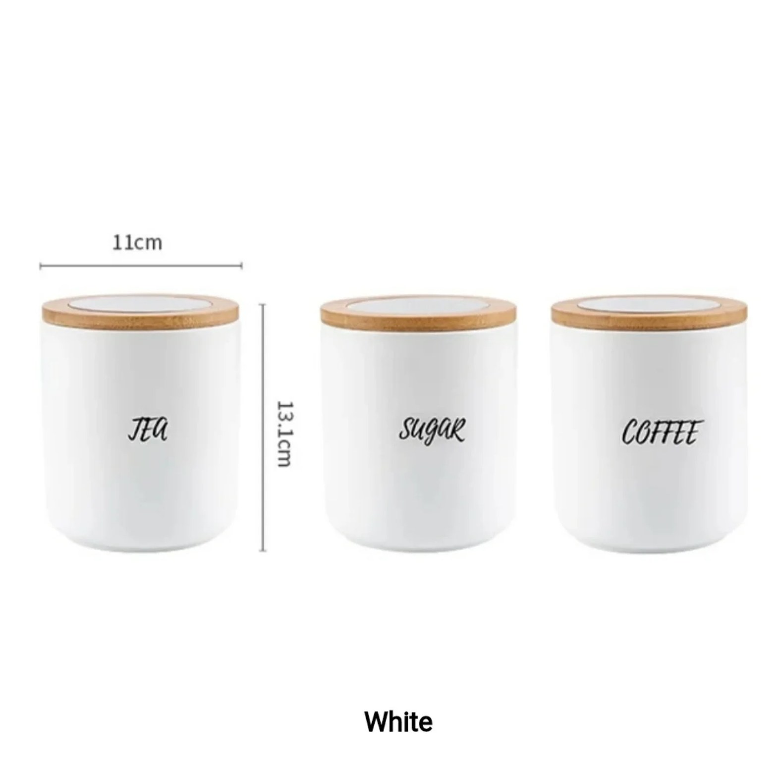 3-Piece Modern Ceramic Storage Set (850ml) image