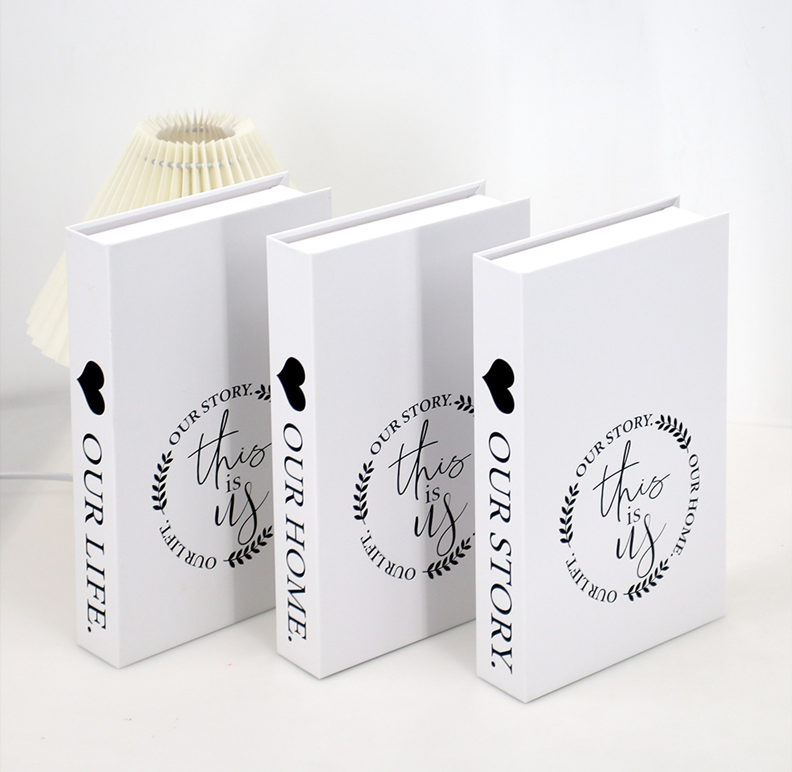 Minimalist Decorative Book Box for Coffee Table Styling, Faux Aesthetic Book Ornament, Modern Home & Office Decor Piece image