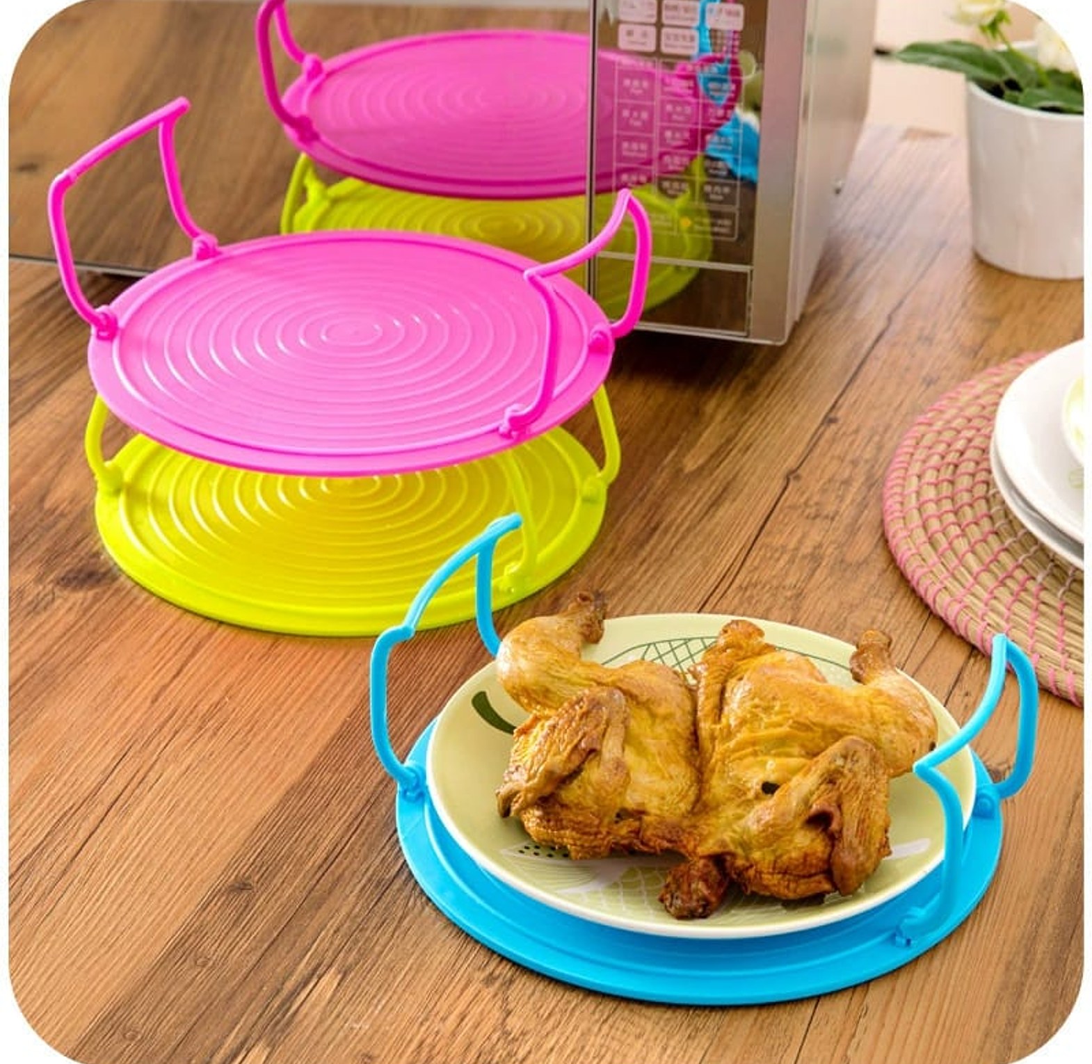 Multifunctional Microwave / Fridge Placement Rack Organizer image