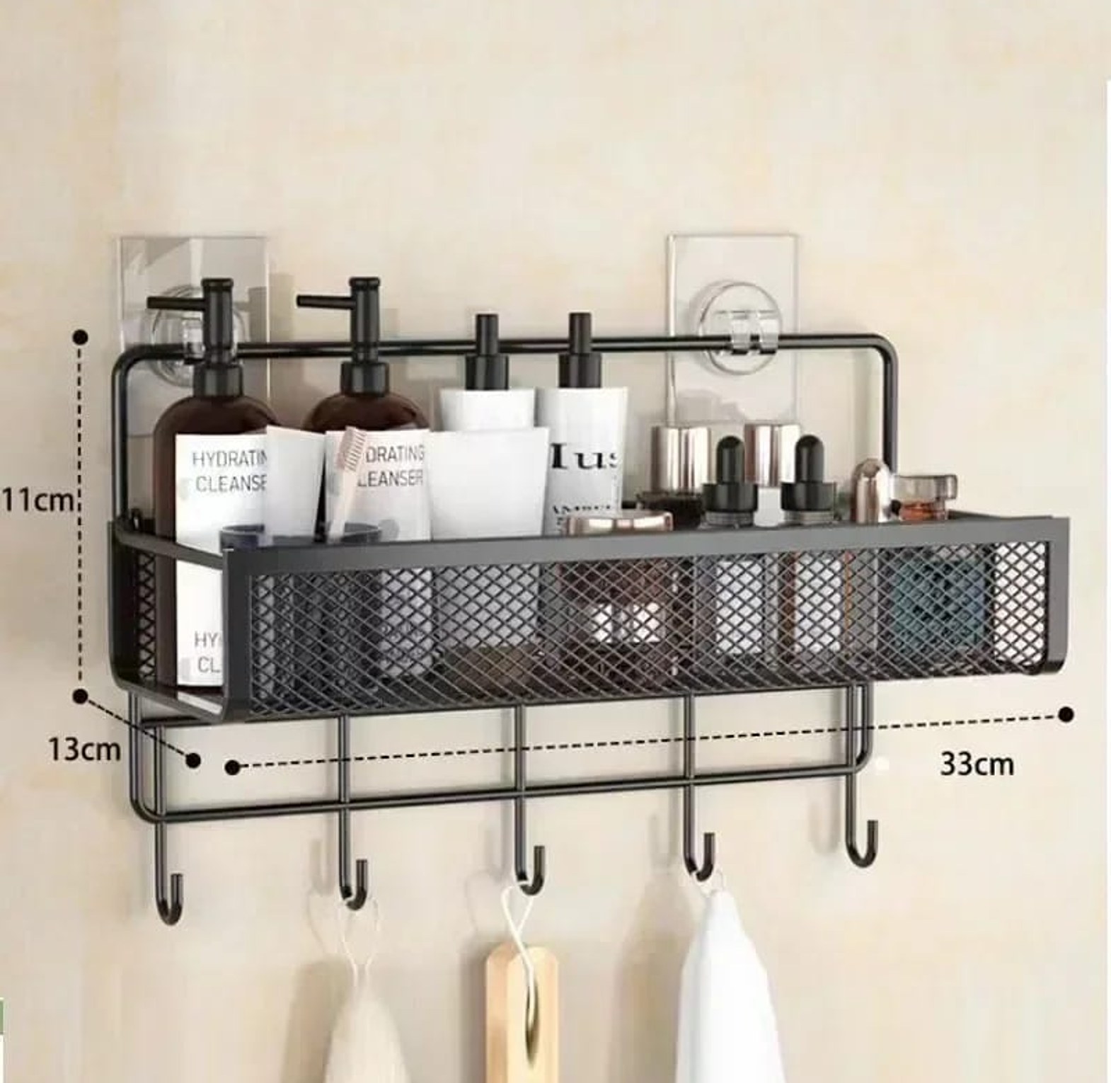 2-Piece Portable Hanging Wall Storage Rack 2PC image