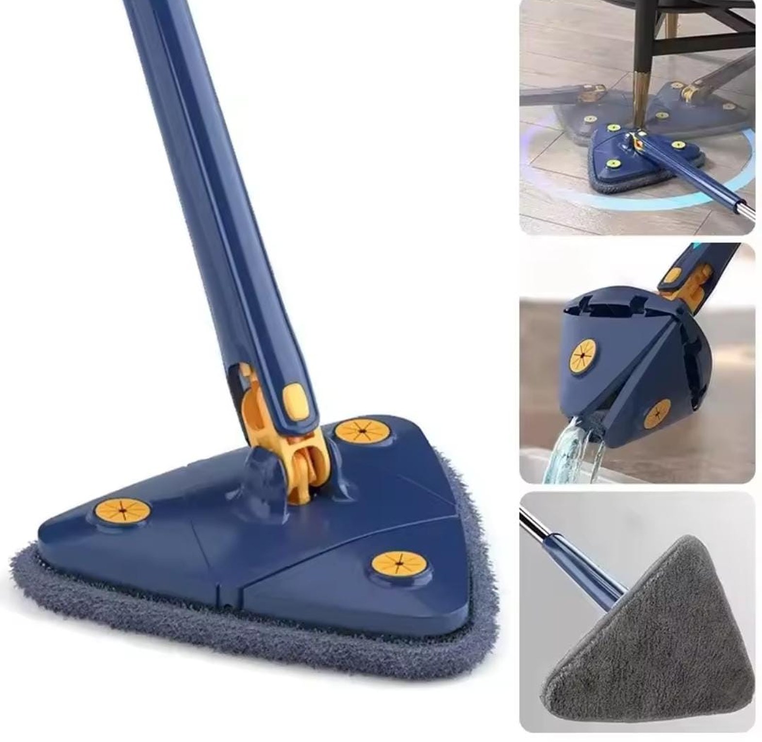 Long handle Triangular twist mop  image