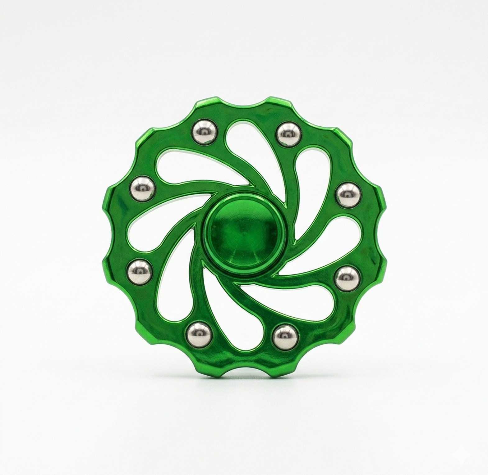 Premium Metallic Flower Fidget Spinner for Stress Relief and ADHD Focus Support image